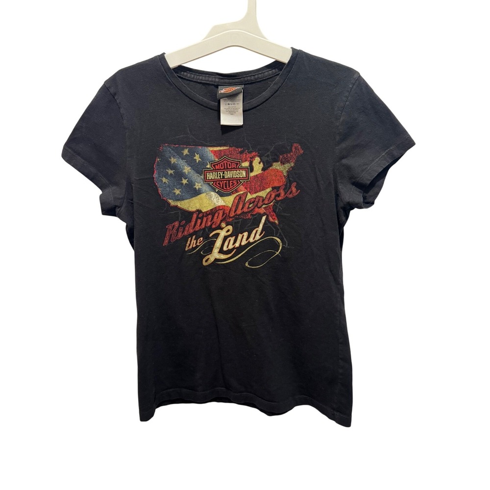 Harley-Davidson‎ Riding Across the Land Tee – Cherokee NC Dealer Shirt  Size L